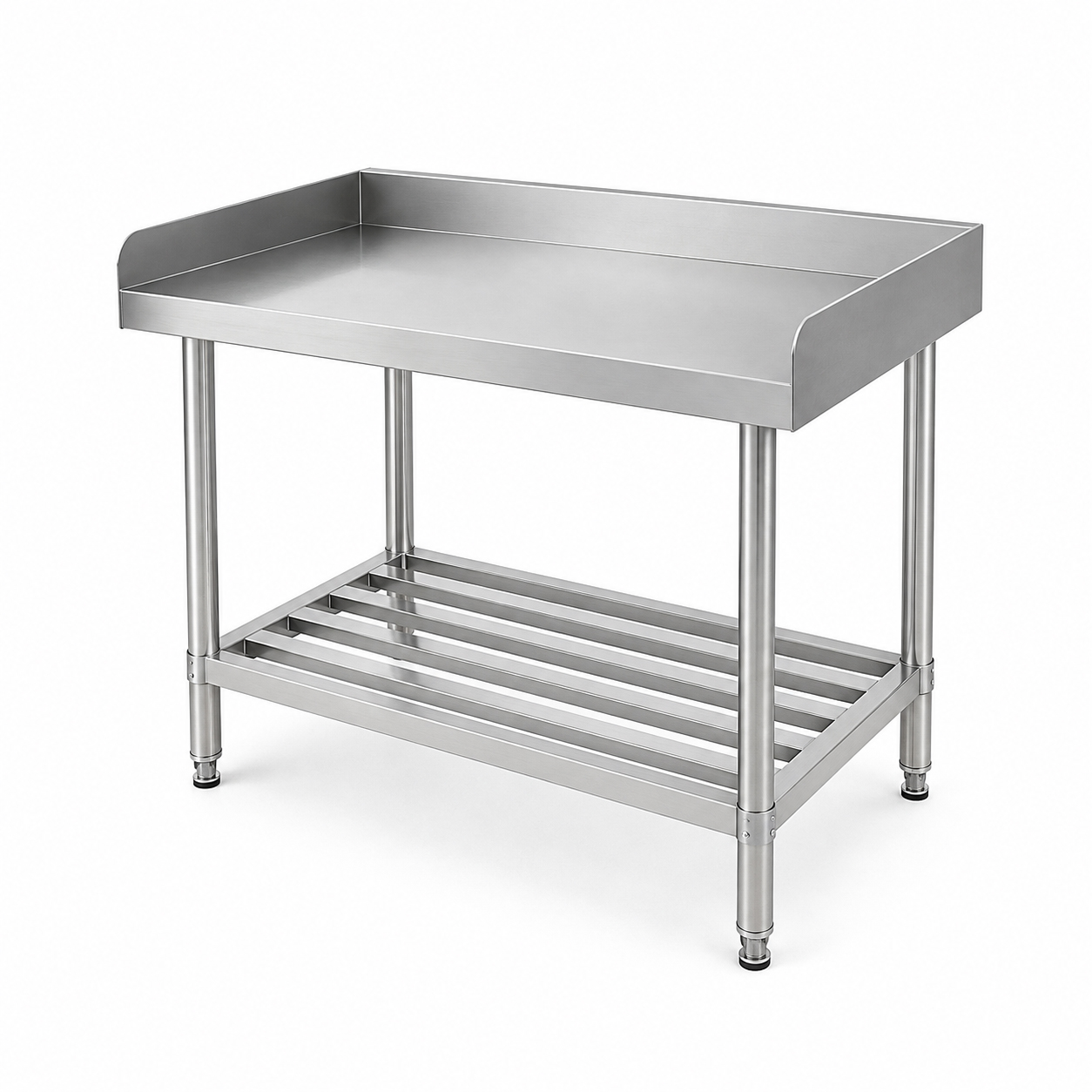KREZOW three-sided stainless steel work table
