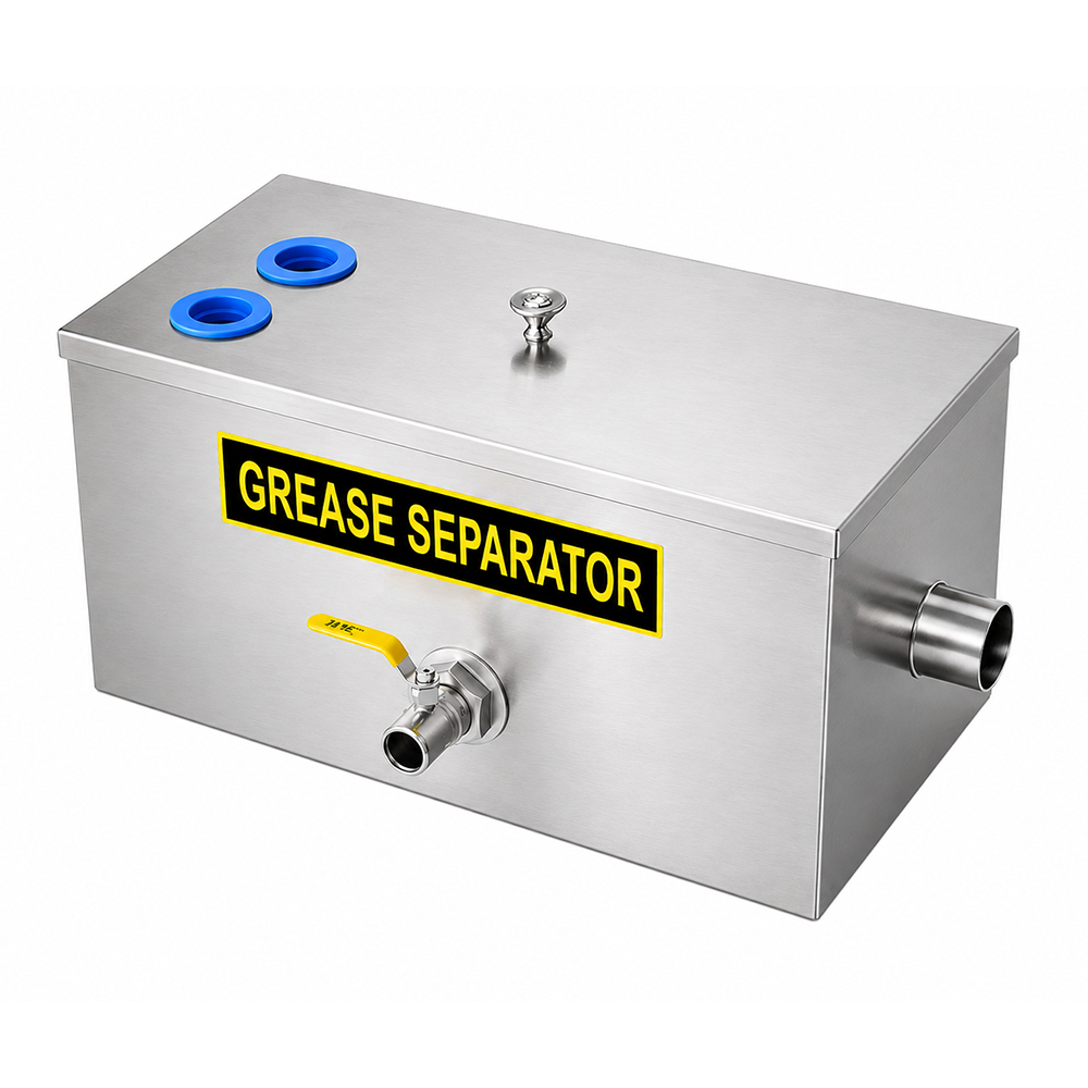 KREZOW two-inlet stainless steel grease separator