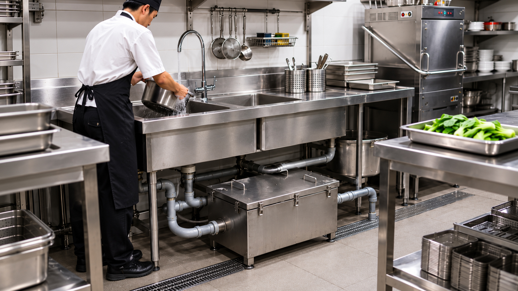 KREZOW commercial kitchen grease management solution
