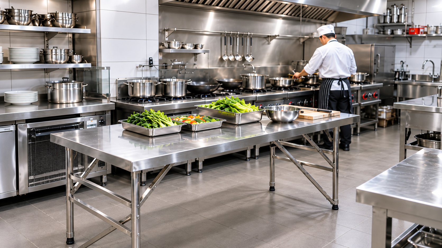 KREZOW commercial kitchen food preparation workstation solution